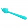 Аквамариновый гибкий вибратор - 14,2 см. - Baile купить в Ачинске с доставкой в Orgasmix.ru Аквамариновый гибкий вибратор - 14,2 см. - Baile
