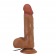 Коричневый вибратор-реалистик Bahamut на присоске - 21,8 см. - Baile купить в Ачинске с доставкой в Orgasmix.ru Коричневый вибратор-реалистик Bahamut на присоске - 21,8 см. - Baile