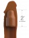 Коричневая насадка на член 2  Silicone X-tension - 20,3 см. - Pipedream - в Ачинске купить с доставкой
