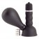 Черный вибратор с грушей на сосок - ToyFa в Ачинске Черный вибратор с грушей на сосок - ToyFa