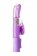 Фиолетовый вибратор High-Tech fantasy с бабочкой для клитора - 22,4 см. - A-toys