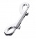Серебристый двухсторонний карабин TOYFA Metal - ToyFa - купить с доставкой в Ачинске